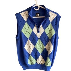 Golf Vest 100% Wool FootJoy Men’s Partial Zip